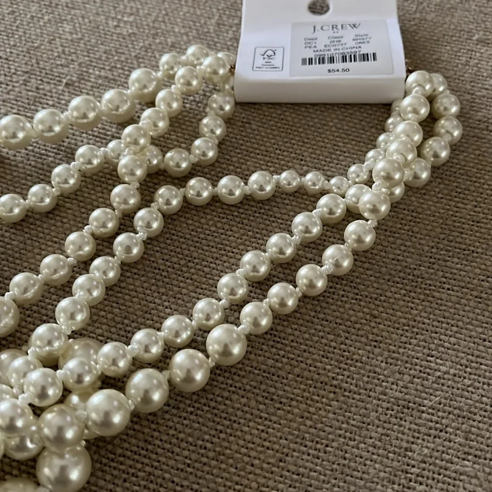 J. Crew Pearl Layering Necklace/NWT - Picture 8 of 10